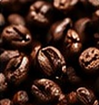 Grãos de café torrados
